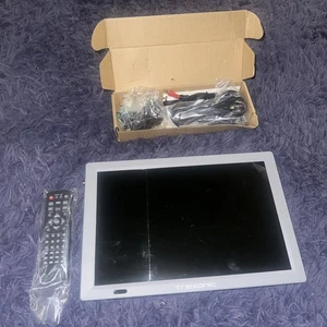 Trexonic 14" Gray Portable Widescreen LED TV AC/DC 14D w Remote HDMI USB AV VGA - Picture 1 of 4