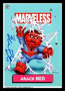 Tarjeta de parodia de ARACH NED - 2019 Marveless - FIRMADA - Marvel #2b (nuevo) - Imagen 1 de 2