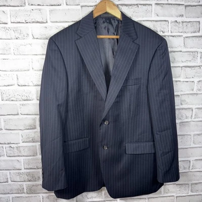 Ralph Lauren Green Label Gray Pinstripe Wool Sport Coat Suit Jacket Size 40S - Image 1 of 4