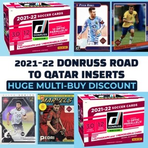 2021-22 Donruss Soccer Road to Qatar Soccer INSERTS - Pick your card