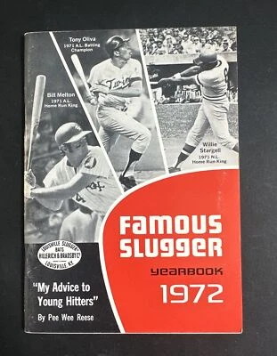 1972 Louisville Slugger Famous Slugger Yearbook Willie Stargell Tony Oliva Nm - Image 1 of 4