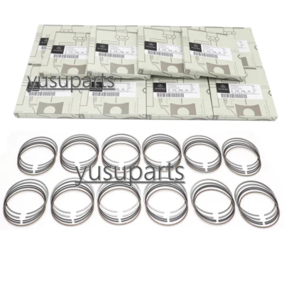 12x Piston Rings Set OEM for Mercedes-Benz S65 G65 W221 W222 W463 M275 M279 6.0T - Imagem 1 de 4