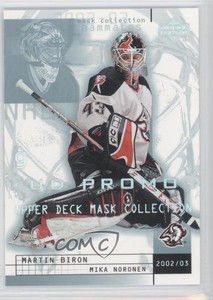 2002-03 Upper Deck Mask Collection UD Promo Mika Noronen Martin Biron #11