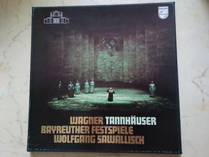 WAGNER Tannhäuser BAYREUTHER FESTSPIELE / SAWALLISCH *3LP VINYL BOX+BOOKLET*NM* - Picture 1 of 12