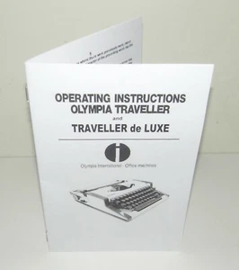 Olympia Traveller Portable Typewriter Instruction Manual - Picture 1 of 9