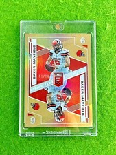 BAKER MAYFIELD GOLD PRIZM CARD BROWNS 2019 Elite Deck Baker Mayfield GOLD # 1/10