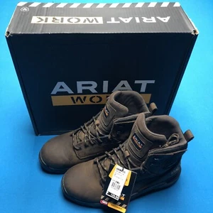 Ariat 10017421 Men's Master Grip 6" H2O Oily Distressed Brown Work Boot - Picture 1 of 8