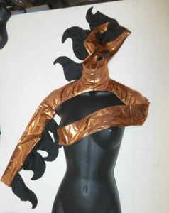 Metallic Foil Dragon hood Long Sleeve Shrug Sea Creature medium child copper - Picture 1 of 5