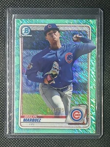 Brailyn Marquez 2020 Bowman Chrome Aqua Shimmer Refractor #/125 Chicago Cubs - Picture 1 of 2