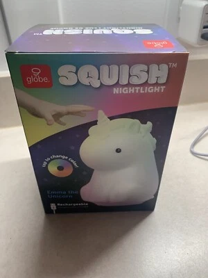 Globe Electric Unicorn Rechargable LED Color Changing Squish night light - Image 1 of 4
