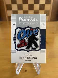 Olaf Kolzig 2007-08 O-Pee-Chee Premier Stitchings /199 #PS-OK