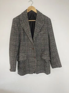 Vintage Harris Tweed Made In England Coat Size 38 Blazer Suit Jacket - Picture 1 of 18