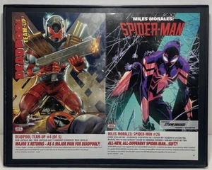 Deadpool Team-Up & Miles Morales Comic Wall Art Framed 11”x 14” - Picture 1 of 4