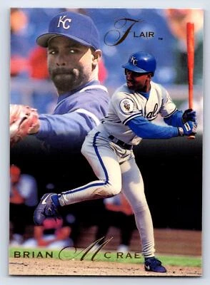 Brian McRae 1993 Flair #221 Kansas City Royals - Image 1 of 2