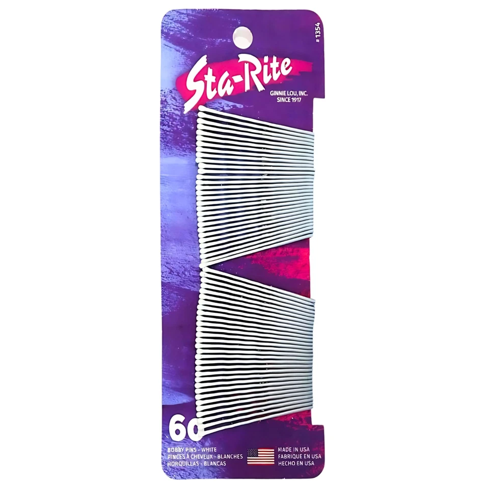 STA-RITE White Bobby Pins - 60 Count
