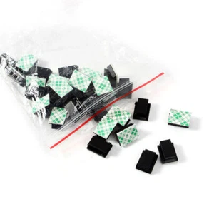 20Pcs Câble d'attache de fil auto-adhésif pince fixe clip support organisateur pour voiture DVR - Photo 1/6