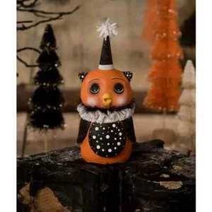 Figura Bethany Lowe Halloween "Búho Lunares Naranja" - Imagen 1 de 2