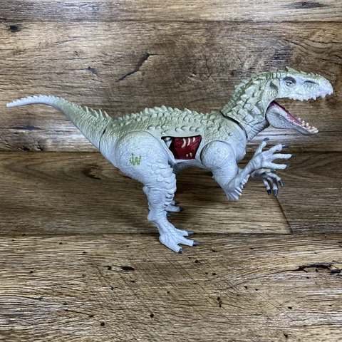 2015 Jurassic World Indominus Rex Battle Damage Sliding Panel Bite Action Cover