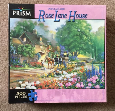 Prism 500 piece puzzle, "Rose Lane House"   Douglas Laird, New Unopened - Image 1 of 4