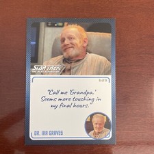Star Trek TNG Archives & Inscriptions card #32 Dr Graves Variation 6 out of 9