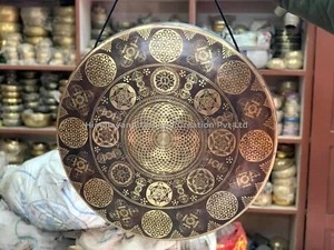 Gong Fiore della vita 22 pollici - Gong bagni a risonanza profonda dal Nepal - Foto 1 di 4