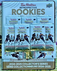 2025 UD Tim Hortons RETROSPECTIVE ROOKIES Hockey Cards 10 PACKS New/Sealed - Picture 1 of 1