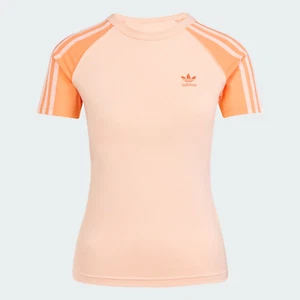 adidas Women's Originals Adicolor 3-Stripes Raglan Slim Tee JD0832 - Picture 1 of 6