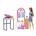 Barbie Doll & Accessories, Make & Sell Boutique Playset with Display Rack, Creat