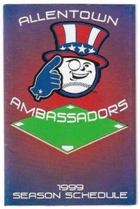 1999 Allentown Ambassadors Northern League Minor Baseball Schedule ! LV Realtors - Picture 1 of 1