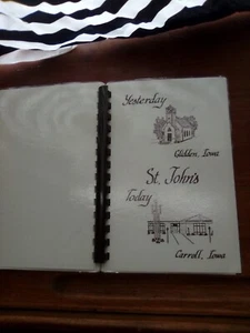 Vintage Spiral Bound Cookbook Collector Cuisine St John`s Lutheran Church IOWA - Picture 1 of 5