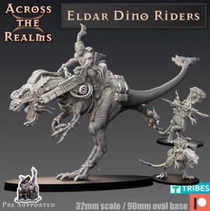 Eldar Exile Dino Riders Squad of 3 - Picture 1 of 2
