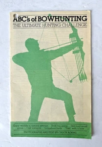 Vintage ABC’s of bowhunting booklet Chuck Adams, Fred Bear - Bild 1 von 2