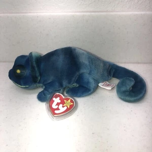 Rare 1997 Ty Beanie Baby "Iggy the Iguana" With Rainbow Tag Errors - Bild 1 von 7