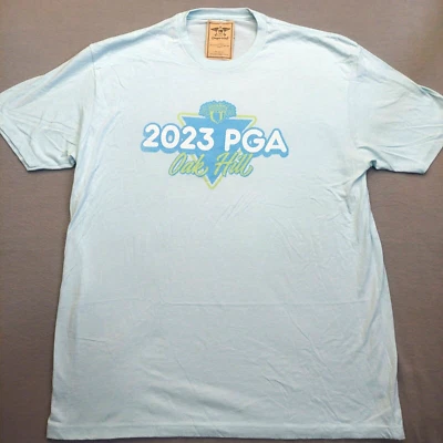 Camiseta para mujer XXL verde azulado claro 2X-grande manga corta camiseta de golf 2023 PGA Oak Hill Foto 1 de 4