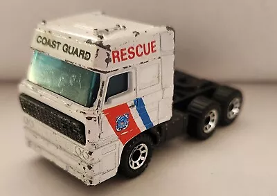 1987 Vintage Matchbox Super Rigs Coast Guard DAF 3300 Space Cab Only - Image 1 of 4