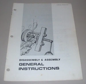 Service Manual Caterpillar Gabelstapler General Instruction Disassembly Assembly - Imagen 1 de 1