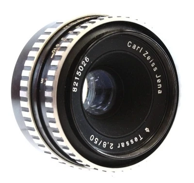 CARL ZEISS JENA TESSAR 50mm f/2.8 M42 Mount Prime Camera Lens - SPARES - L34 - Image 1 of 4