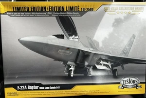 Tester F-22A Raptor Scale 1:48 Limited Edition 1 of 2500 Neu in Box LESEN - Bild 1 von 3
