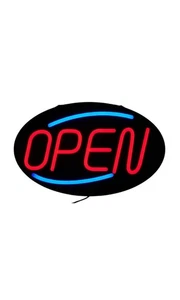 Oval LED Open Sign - Picture 1 of 1
