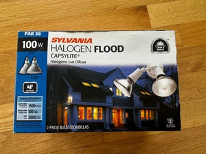 Sylvania PAR38 100W Flood Light Bulb CAPSYLITE 120V 2-Pack 1500 Lumen - Picture 1 of 3