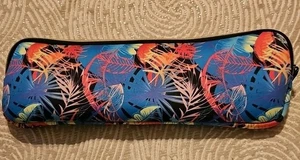 FLAT IRON/CURLING IRON CASE ZIPS TROPICAL MULTI-COLOR ENCHANTE ACCESSORIES - Picture 1 of 6