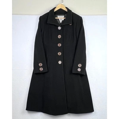 Gabardina de árbitro larga de colección Marvin Richards negra mezcla de lana de cachemir 14 Foto 1 de 4