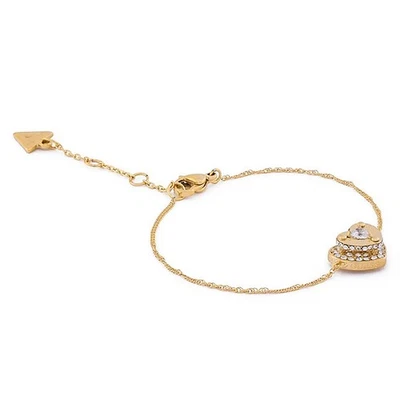 GUESS Schmuck Damen-Armband Herz Pave Goldfarben S JUBB05550JWYGS - Bild 1 von 4