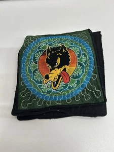 Grateful Dead Cross Body Bag Dyer Wolf. Embroidered In Nepal. Hemp/Cotton Cool - Picture 1 of 4