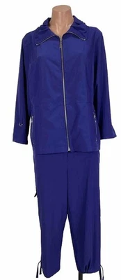 Traje de chándal Zenergy Chicos para mujer púrpura talla 2 chaqueta grande pantalones cortavientos Foto 1 de 4