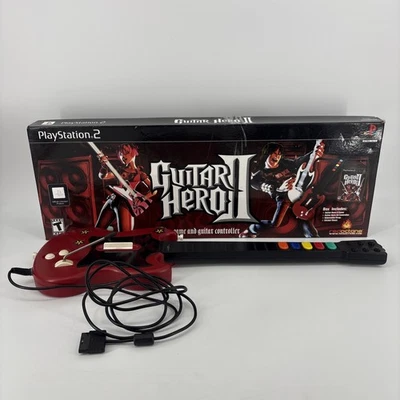 Проводная гитара Playstation 2 (PS2) Guitar Hero 2 Red Octane (только игровая гитара) - Изображение 1 из 4
