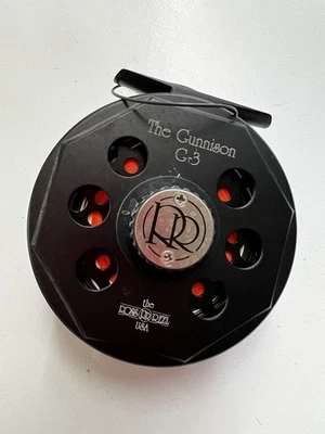 Ross Gunnison G-3 Fly Fishing Reel. Made in USA. Matte-Black. - image 1 of 4