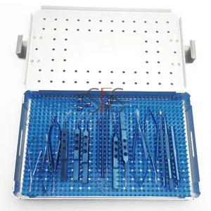 Kit Chirurgia Oculare Cataratta Oftalmica Strumenti Chirurgici 21 Pezzi con Scatola CE FDA - Foto 1 di 8