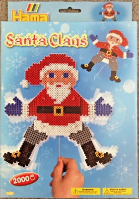 Weihnachtsmann GP 3422 - Hama midi Bügelperlen Perlen Hampelmann Santa Claus - Bild 1 von 3