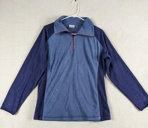 Columbia Polar Mujer Pullover Camisa Chaqueta Talla XL Mezcla Poliéster Azul - Imagen 1 de 9